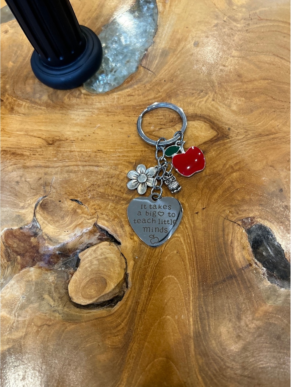 Teacher Key Chain Key Ring FOB Bag Charm Apple Owl Heart